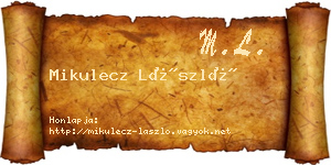Mikulecz László névjegykártya